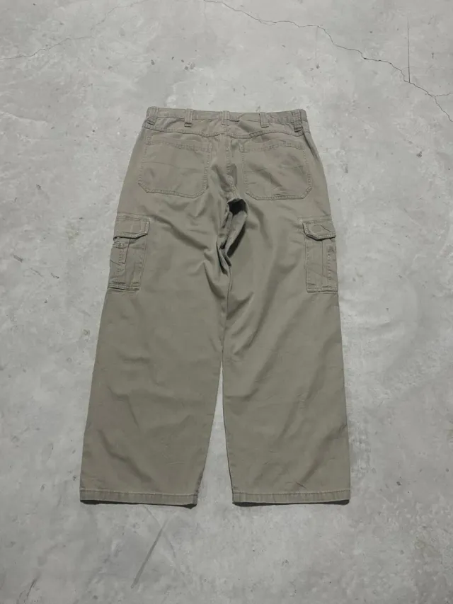 Wrangler pantalone cargo vintage uomo beige 34x31