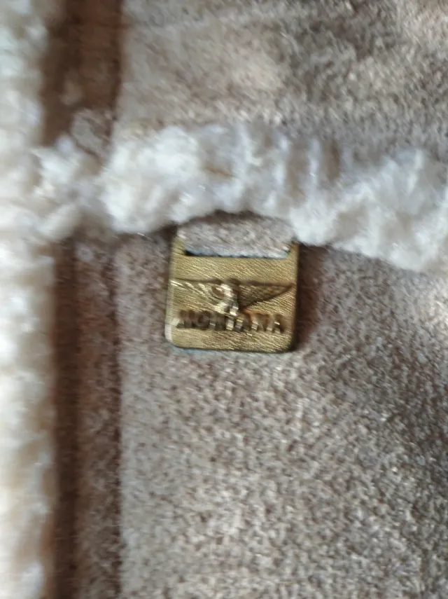 CHAQUETA INVIERNO PIEL ANTE Y BORREGO BEIGE 38/40