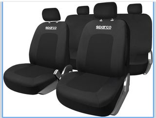 Juego Fundas Asiento Sparco Sport Negro