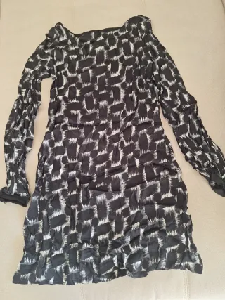 Vestido Tintoretto T38 Negro y Marrón