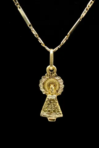 Medalla Oro 18k Virgen del Pilar