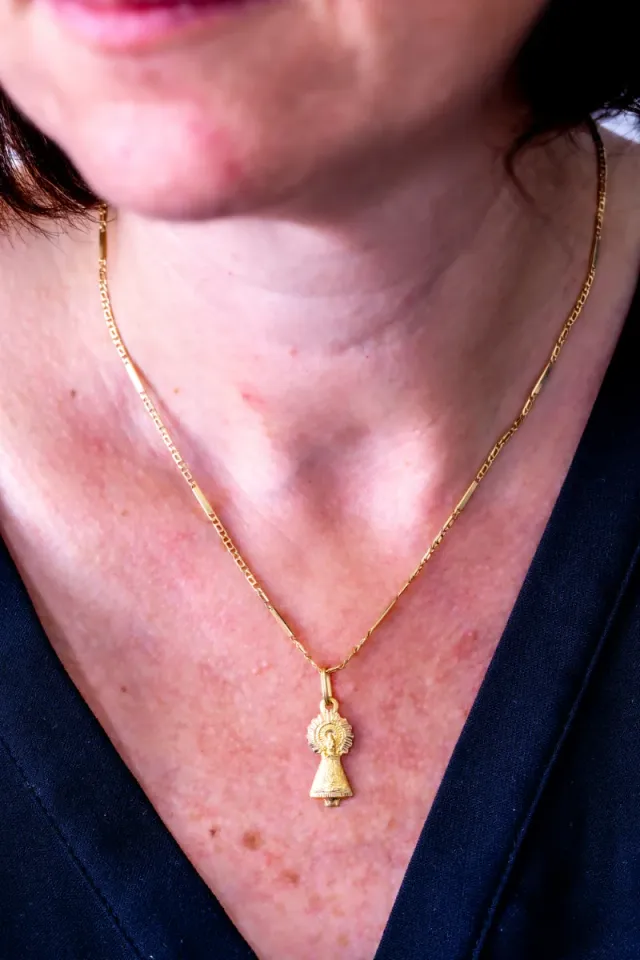 Medalla Oro 18k Virgen del Pilar