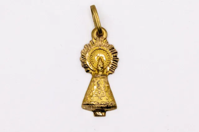 Medalla Oro 18k Virgen del Pilar