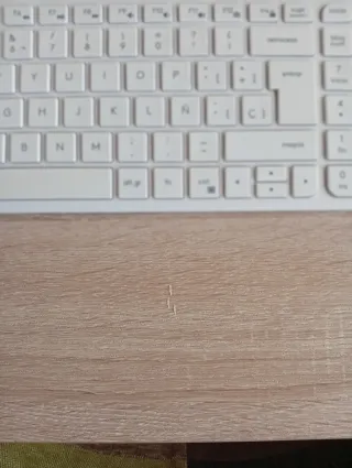 Escritorio Roble Claro y Blanco