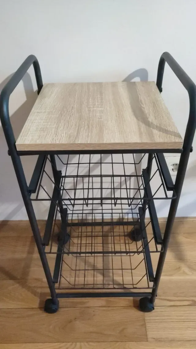 Carrito Frutero Portátil con Ruedas