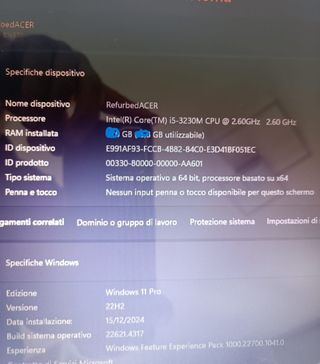 Acer Aspire E1 Portatile i5 15,6