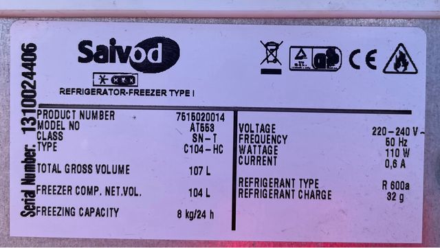 Congelador Saivod Blanco