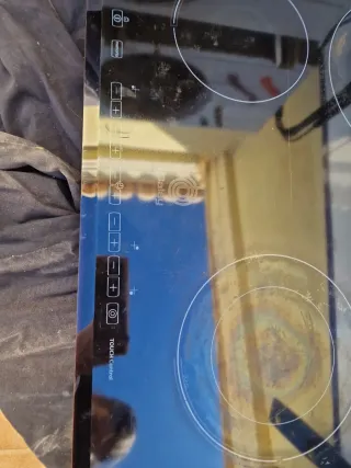 Placa vitrocerámica negra