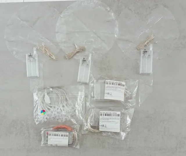 Confezione di luci natalizie in carta e plastica