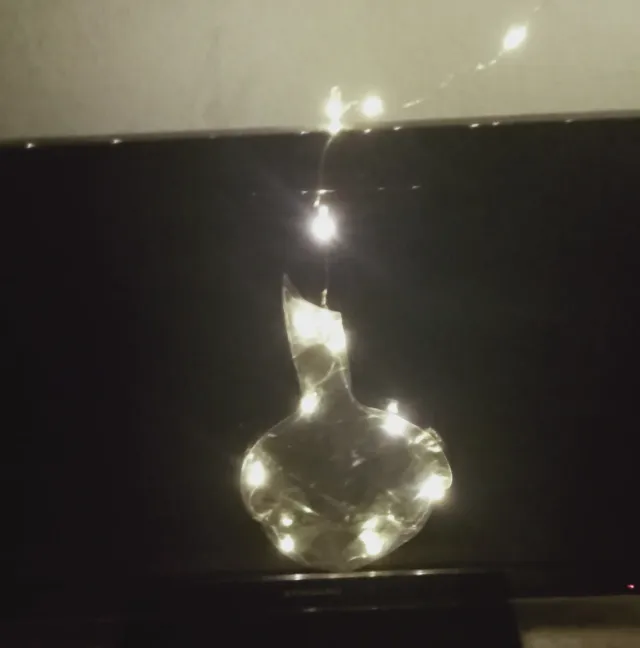 Confezione di luci natalizie in carta e plastica