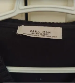 Jersey Zara Rayas Blanco y azul