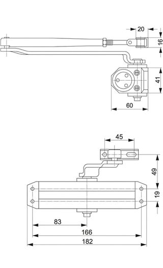 Cierra puertas Assa Abloy DC110