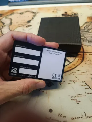 Tarjeta de garantía Hamilton y libro instrucciones