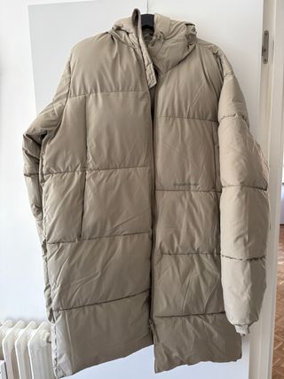 Chaqueta acolchada larga Jack & Jones Beige