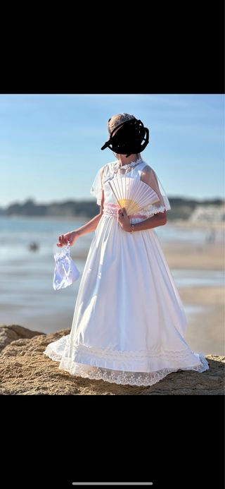 Vestido de Comunión Blanco Talla 9 años.