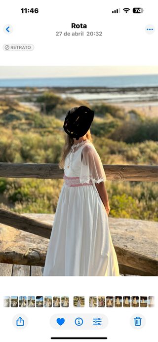 Vestido de Comunión Blanco Talla 9 años.