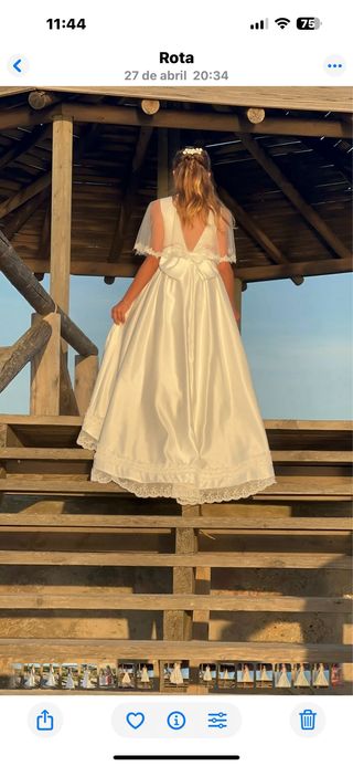 Vestido de Comunión Blanco Talla 9 años.