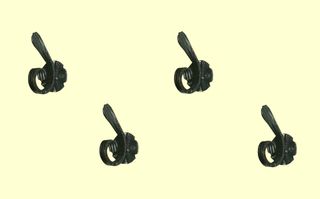 Coppia appendiabiti/fermatende ferro battuto