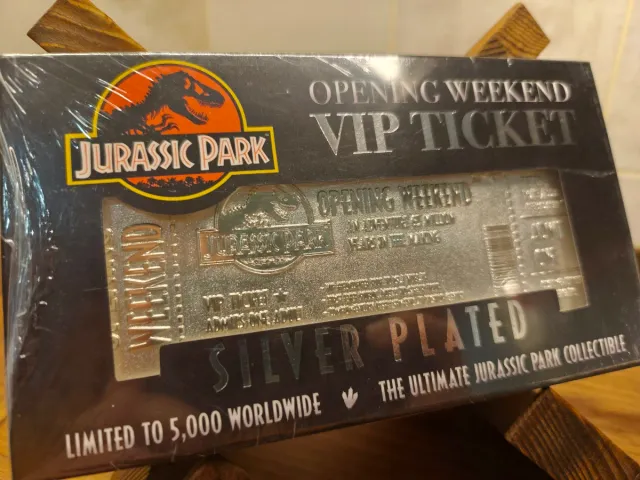 Biglietto VIP Jurassic Park in edizione limitata in argento