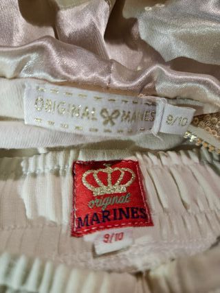 Completo giacca e pantaloni dorati paillettes