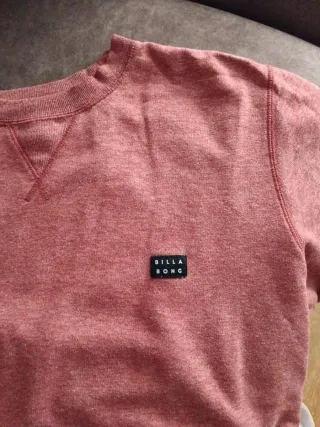 Sudadera talla L marca billabong color teja suave