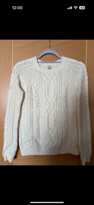 Jersey Pull&Bear blanco talla S