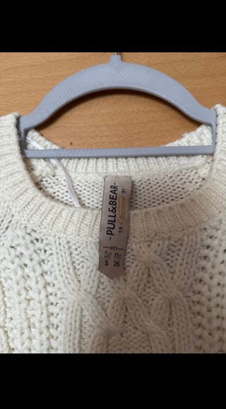 Jersey Pull&Bear blanco talla S