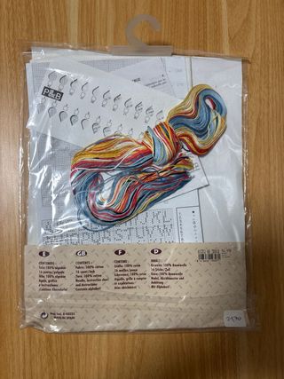 Kit Punto de Cruz Medidor Altura Niños P&B