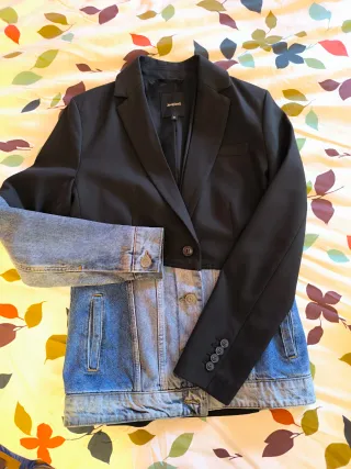 Americana Desigual Denim y Negro