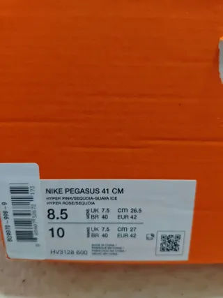 Nike Pegasus 41 CM Verde/Rosa Talla 42