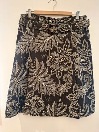 Falda Carolina Herrera Evasé Estampada