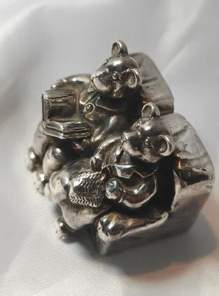 Statuetta Orsetti Argento Fiorentino Magrino