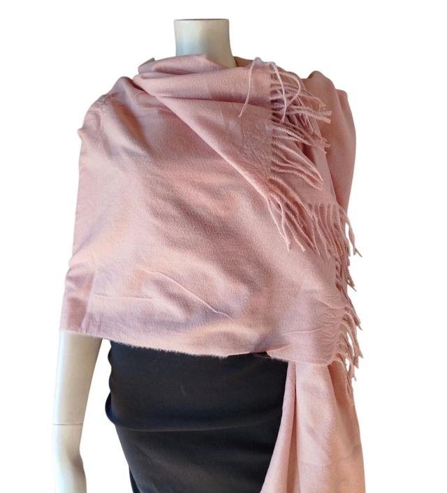 Bufanda rosa maxi