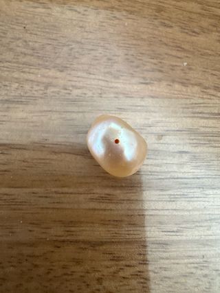 Perla Mabe Dorada y Rosa de 12 mm de diámetro