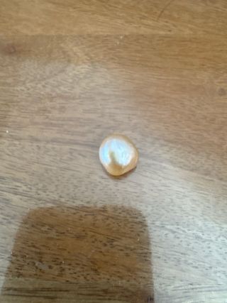 Perla Mabe Dorada y Rosa de 12 mm de diámetro