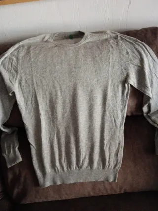 Jersey Benetton Hombre Gris