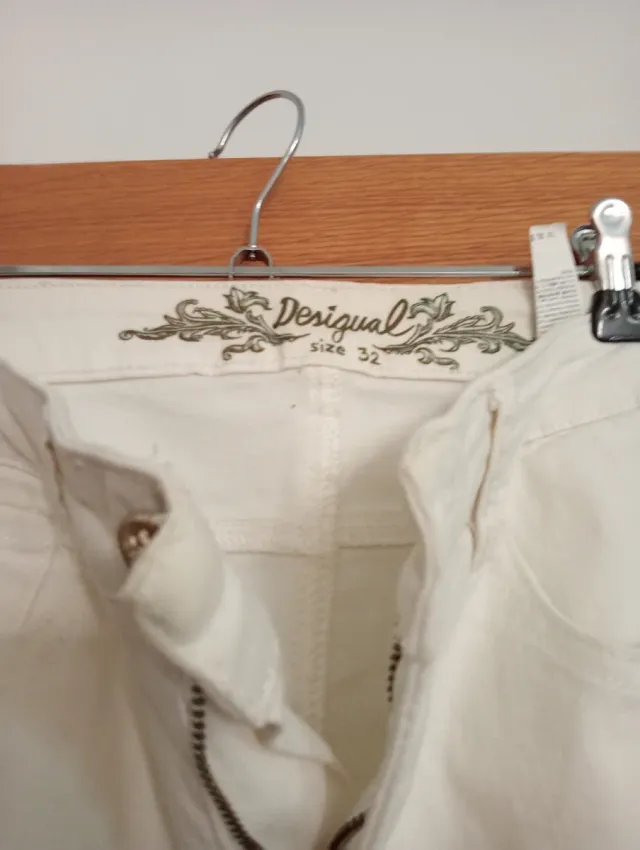 Pantalón Desigual Blanco Talla 32