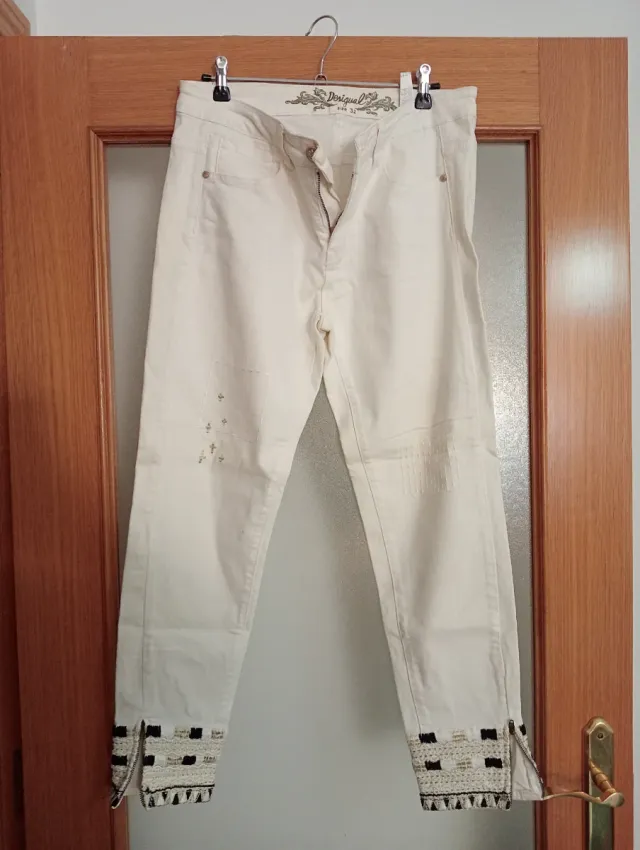 Pantalón Desigual Blanco Talla 32