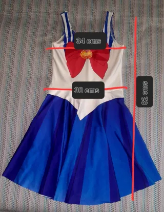 Disfraz cosplay vestido Sailor Moon