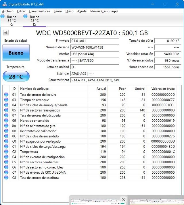 Disco rigido esterno HDD WD 500GB 2.5