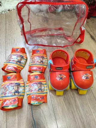 Patines y protecciones Paw Patrol