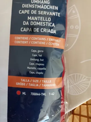 Disfraz El cuento de la Criada