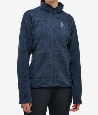 Forro polar Haglöfs Mossa Pile azul noche mujer
