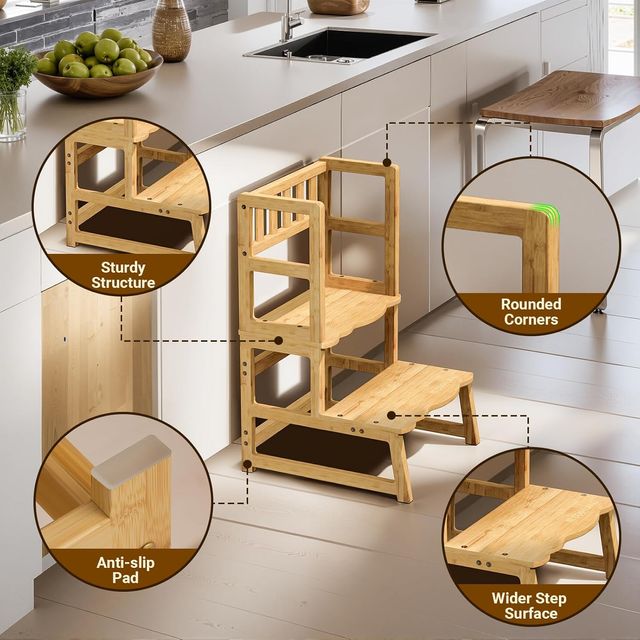 NUEVO - Sgabello Infantile COSYLAND 2 Gradini