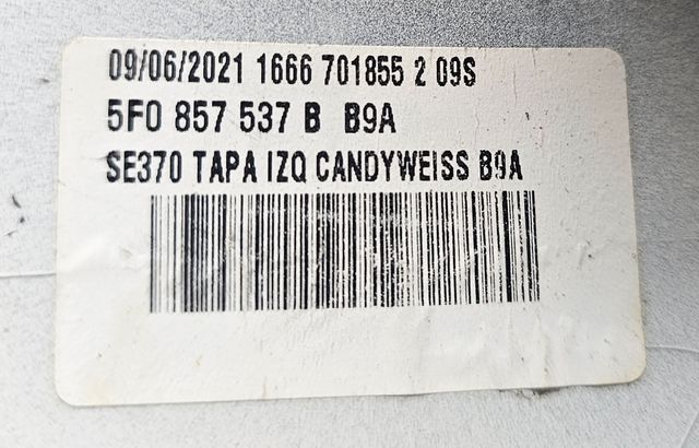 5F0857537BGRU CARCASA RETROVISOR IZQ SEAT LEON 5F1