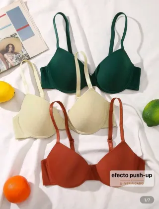 Lote 3 Sujetadores Push-Up