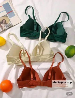 Lote 3 Sujetadores Push-Up