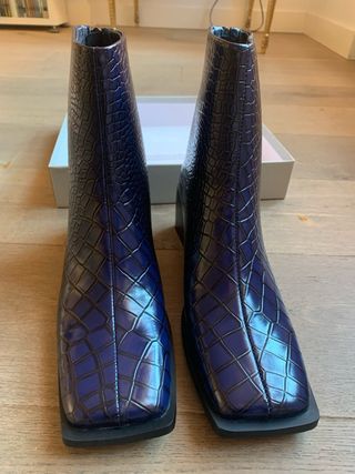 Botines Mim Gabi Azul Marino Talla 38