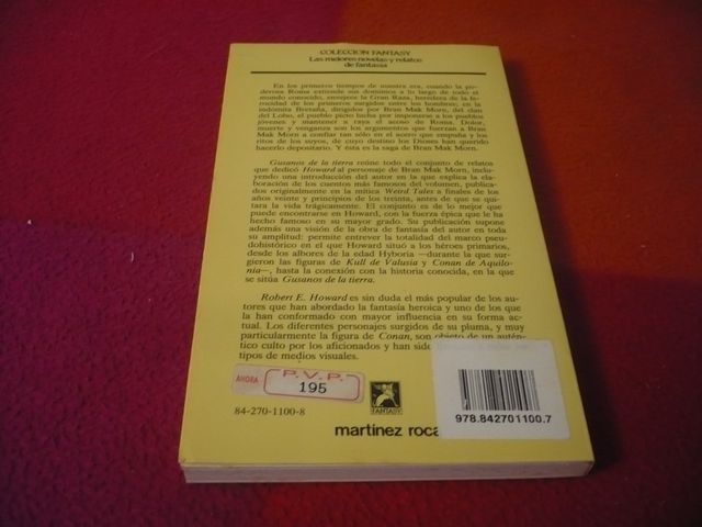 GUSANOS DE LA TIERRA ( ROBERT E. HOWARD ) FANTASIA