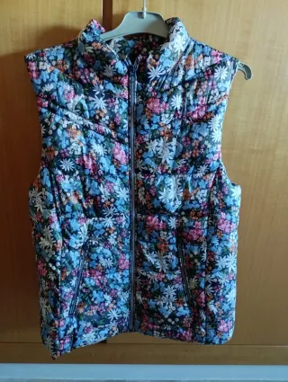 Chaleco floral multicolor, mucho + bonito n fisico